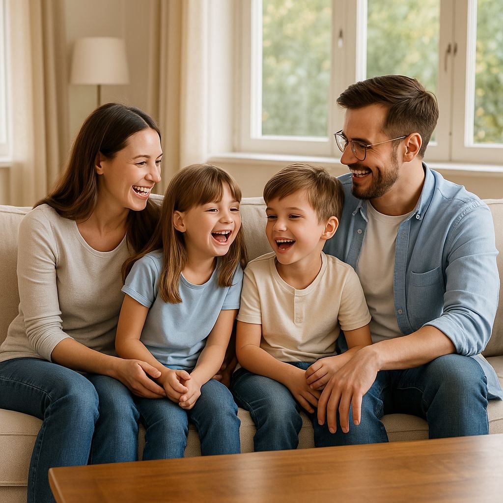 Technician cleaning a beige sofa with an upholstery tool in Gilbert AZ